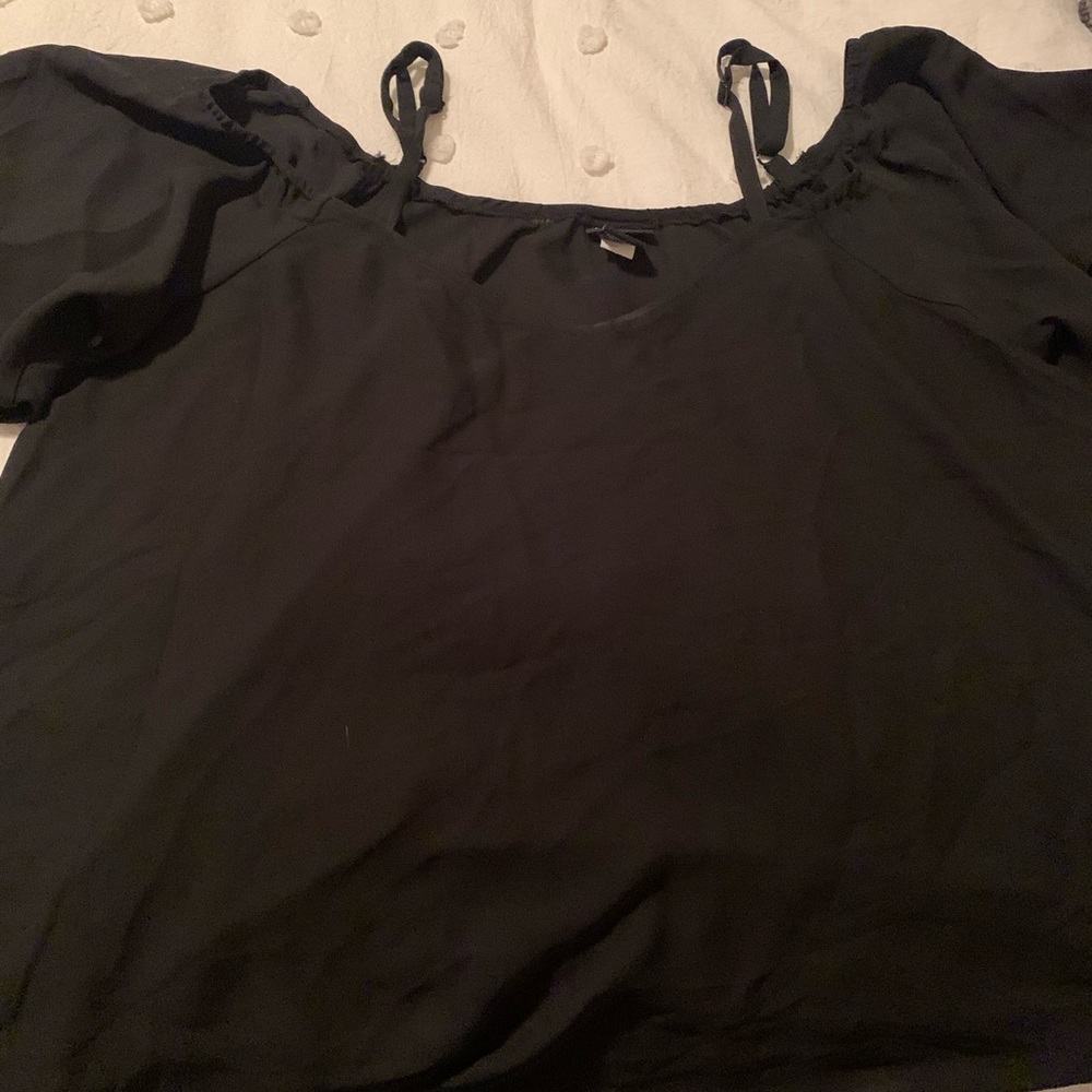Sheer torrid off shoulder top